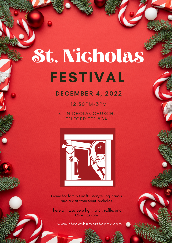 Saint Nicholas Festival • 4 December 2022 Shrewsbury Orthodox Church