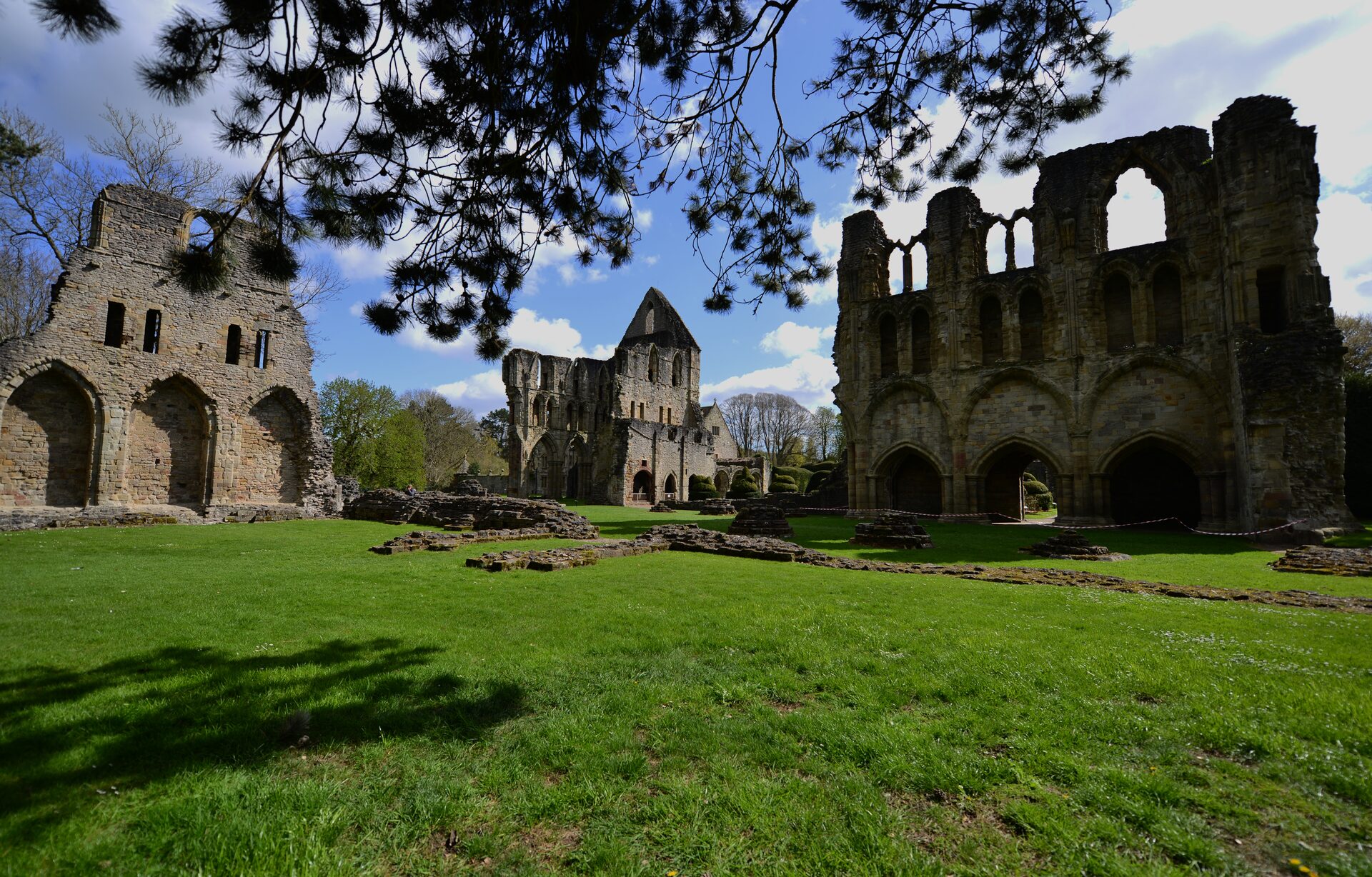 The ruins of Wenlock Priory
