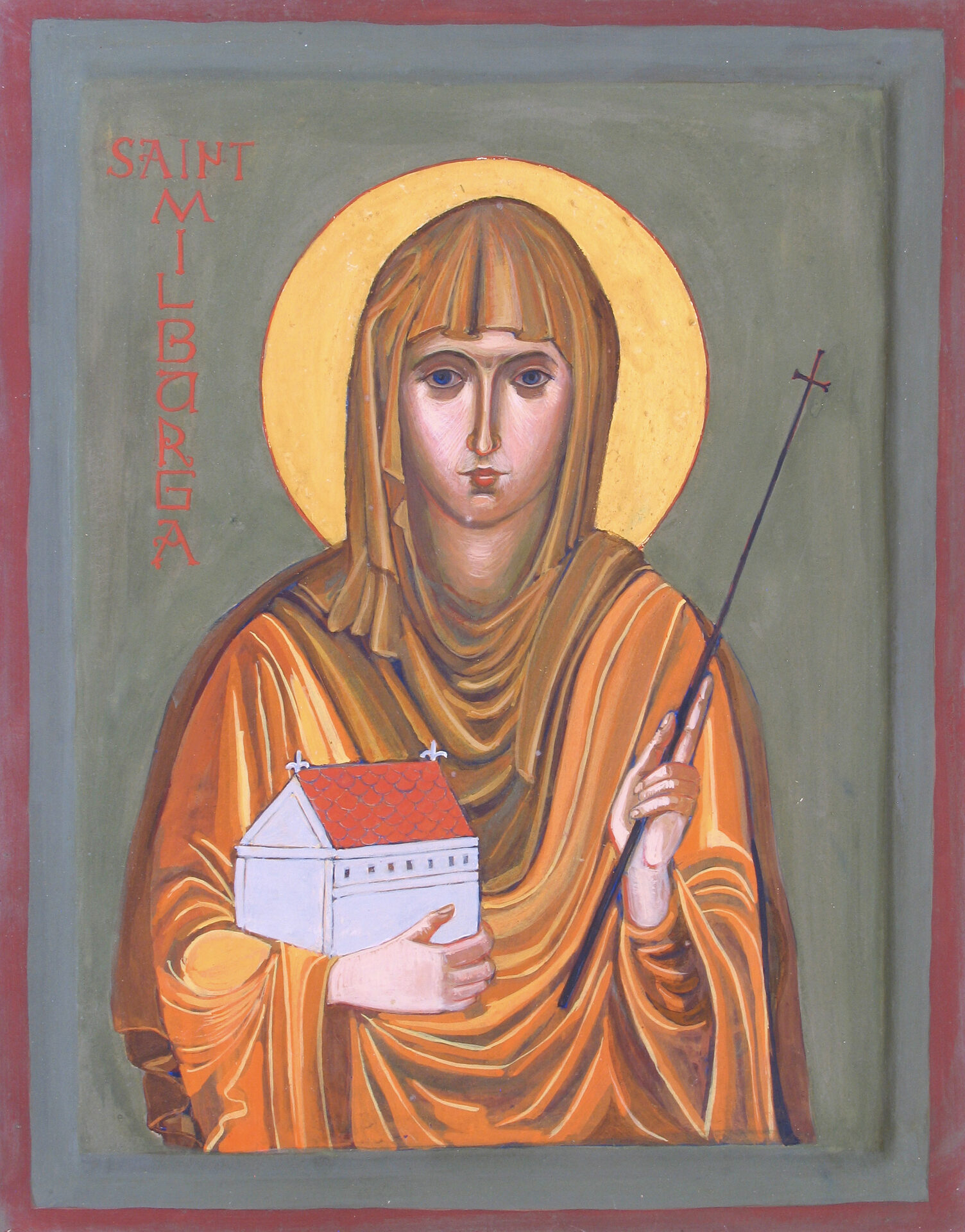 Icon of St Milburga by John Simons