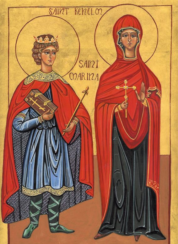 Icon of St Kenelm and St Marina
